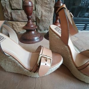 Pour La Victoire wedge ankle strap sandals